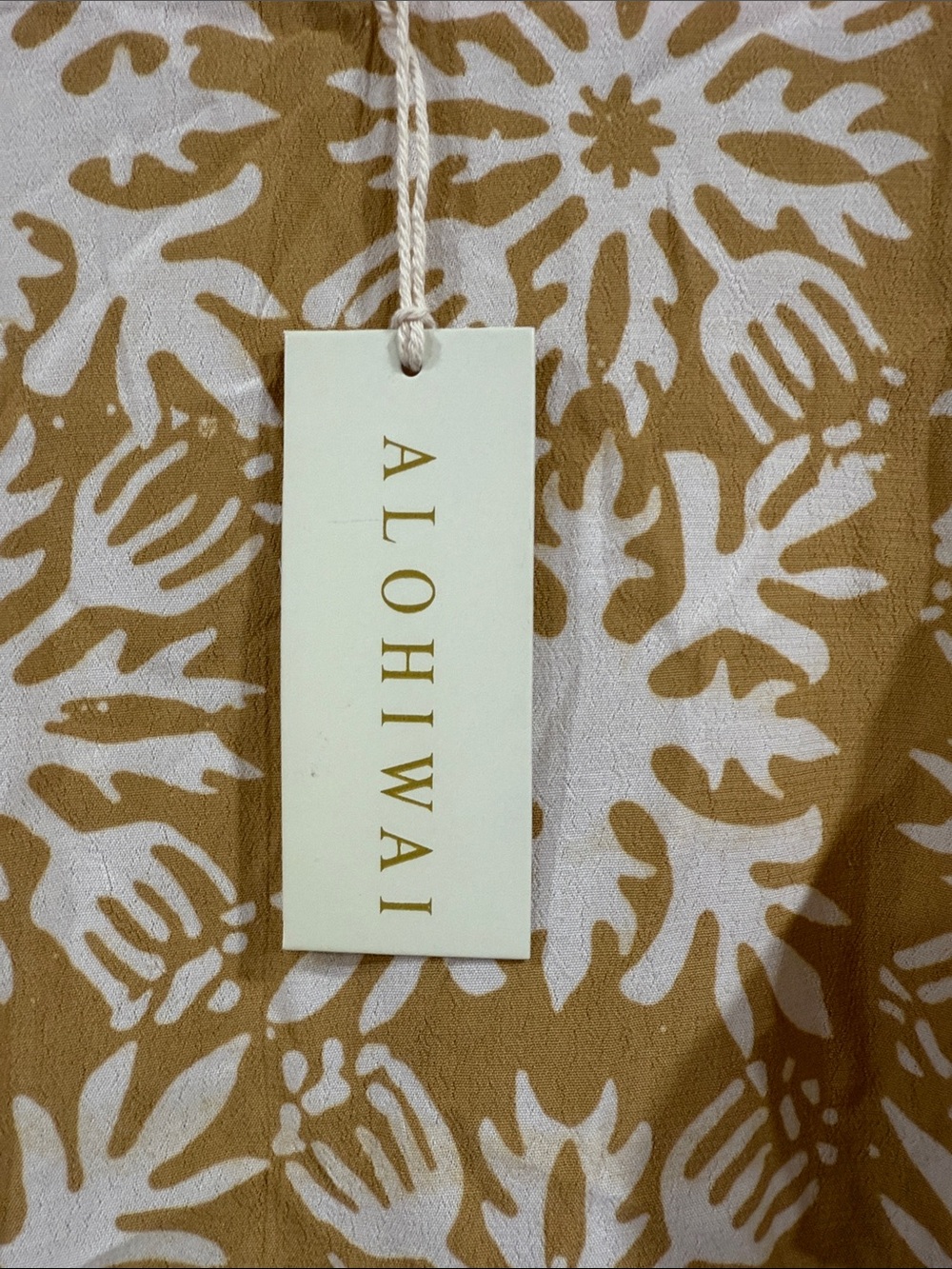 Alohiwai Woman’s Mustard Floral Ruffle Sundress - Picture 2 of 3